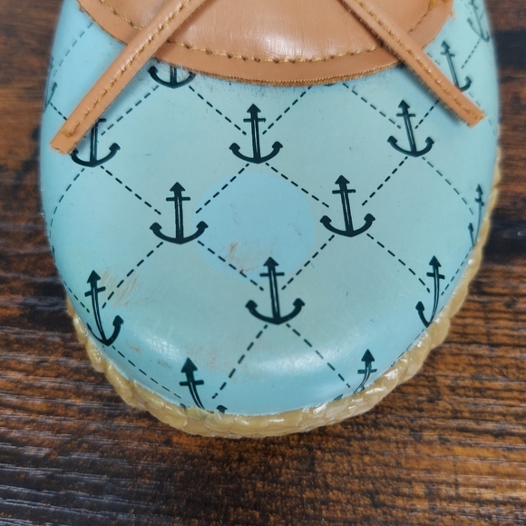 Western Chief Blue Anchor Women's Slip On Casual Flat Shoes 9 - Picture 6 of 9